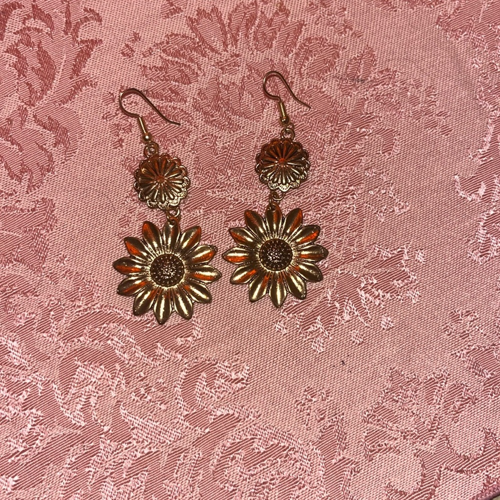 Sunflower earrings